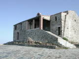 Août 2003. L'ermitage de Força Réal sur les hauteurs de Millas (66).
